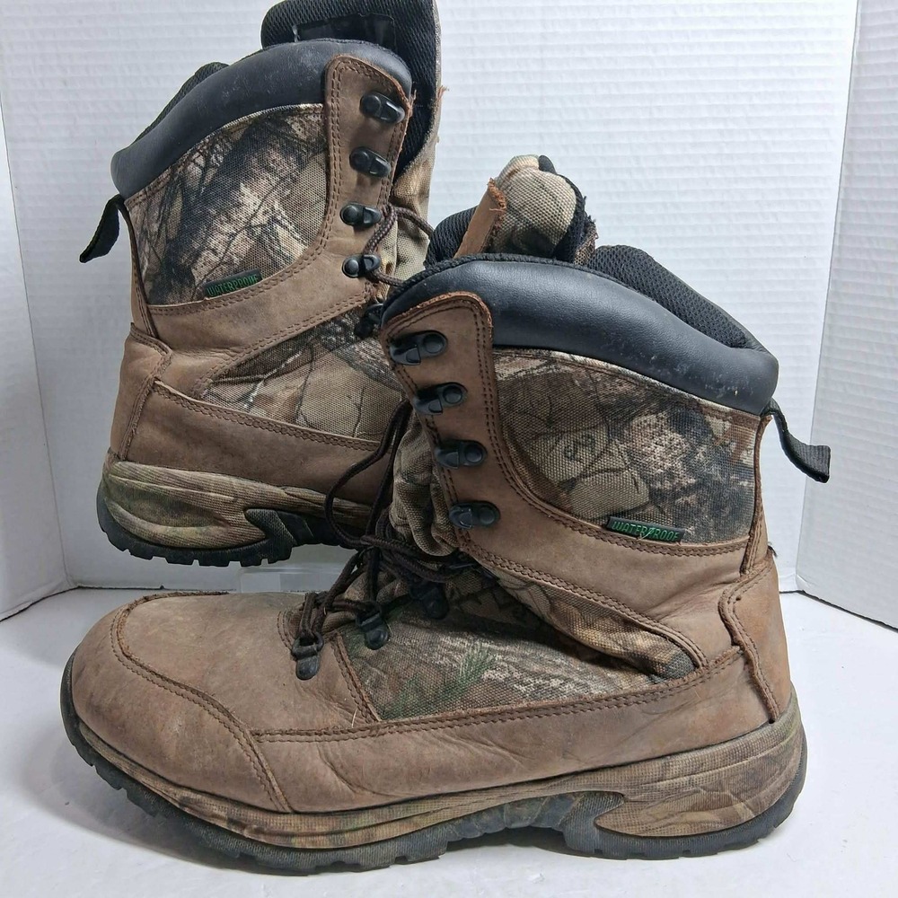 Buck‎ Commander 1000 Gram Thinsulate Waterproof Camo Hunting Boots Mens Size 12